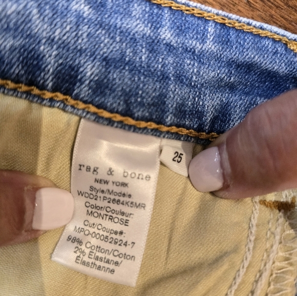 rag & bone Nina High Rise Skinny 25 - Picture 7 of 9
